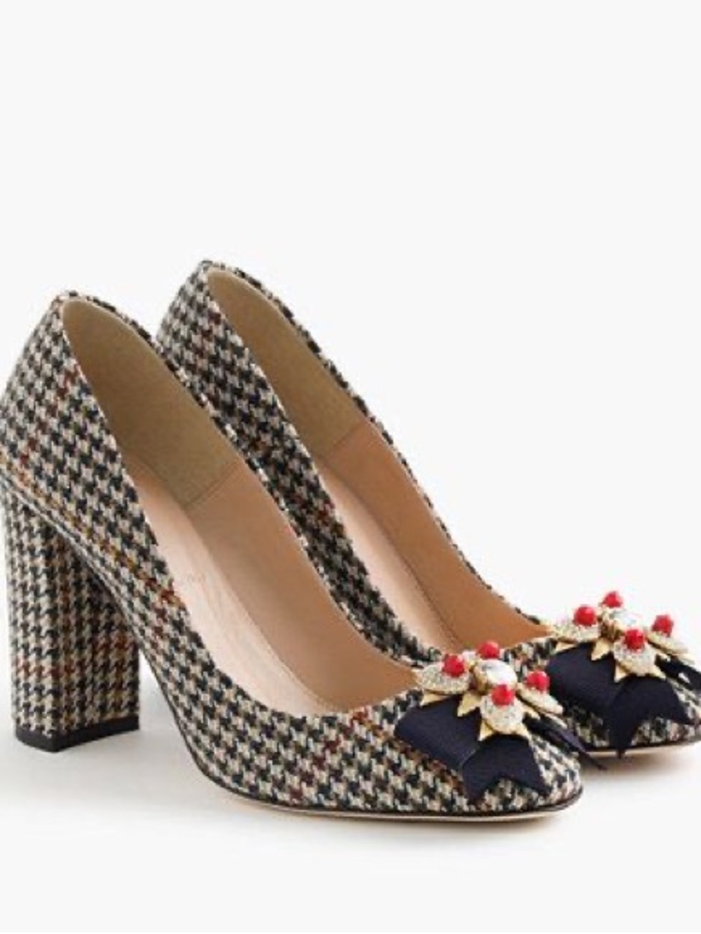J. Crew Collection Houndstooth Heels. Size 9. New. - Picture 5 of 5
